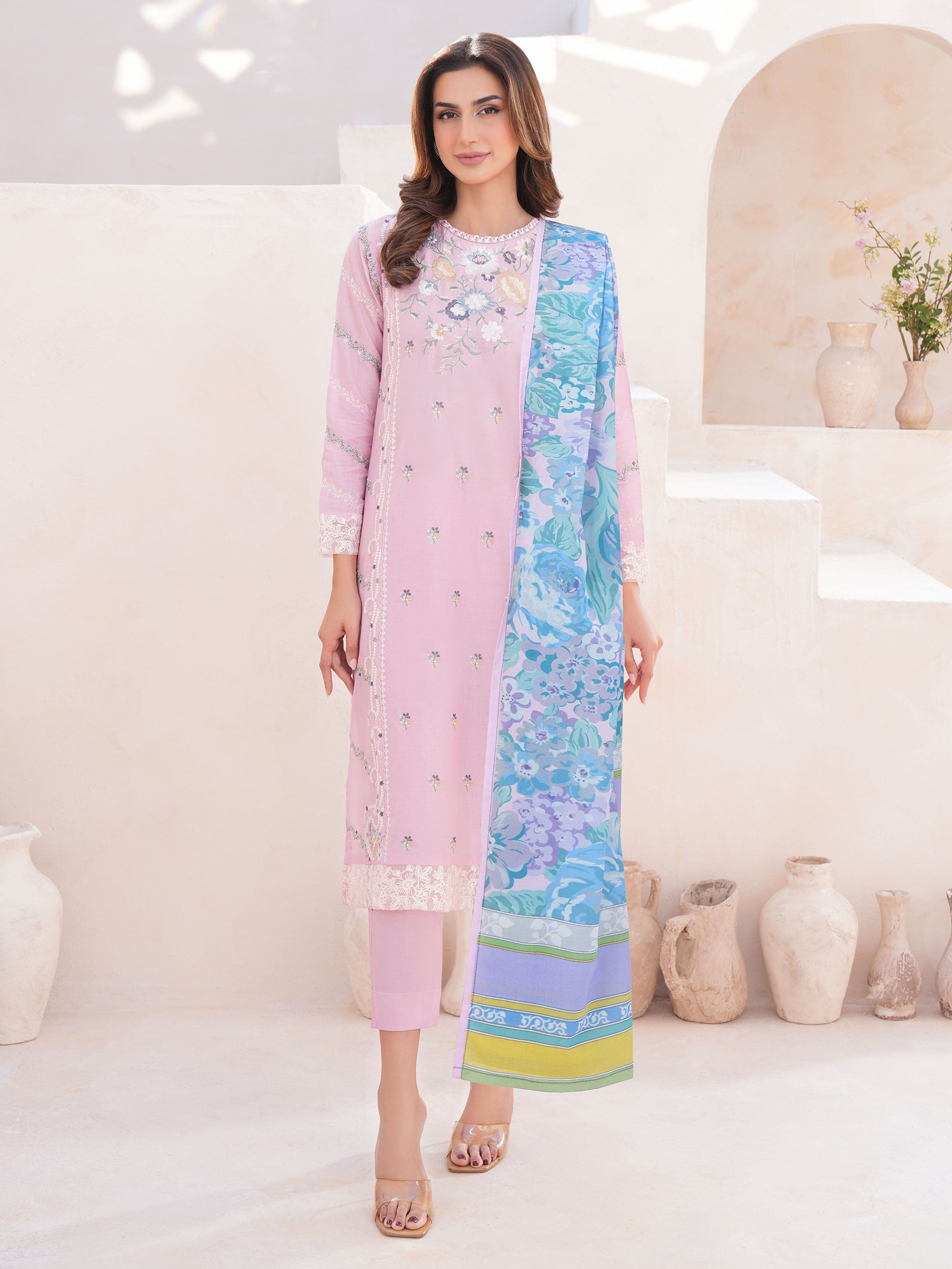 3 Piece Lawn Suit-Embroidered (Unstitched)