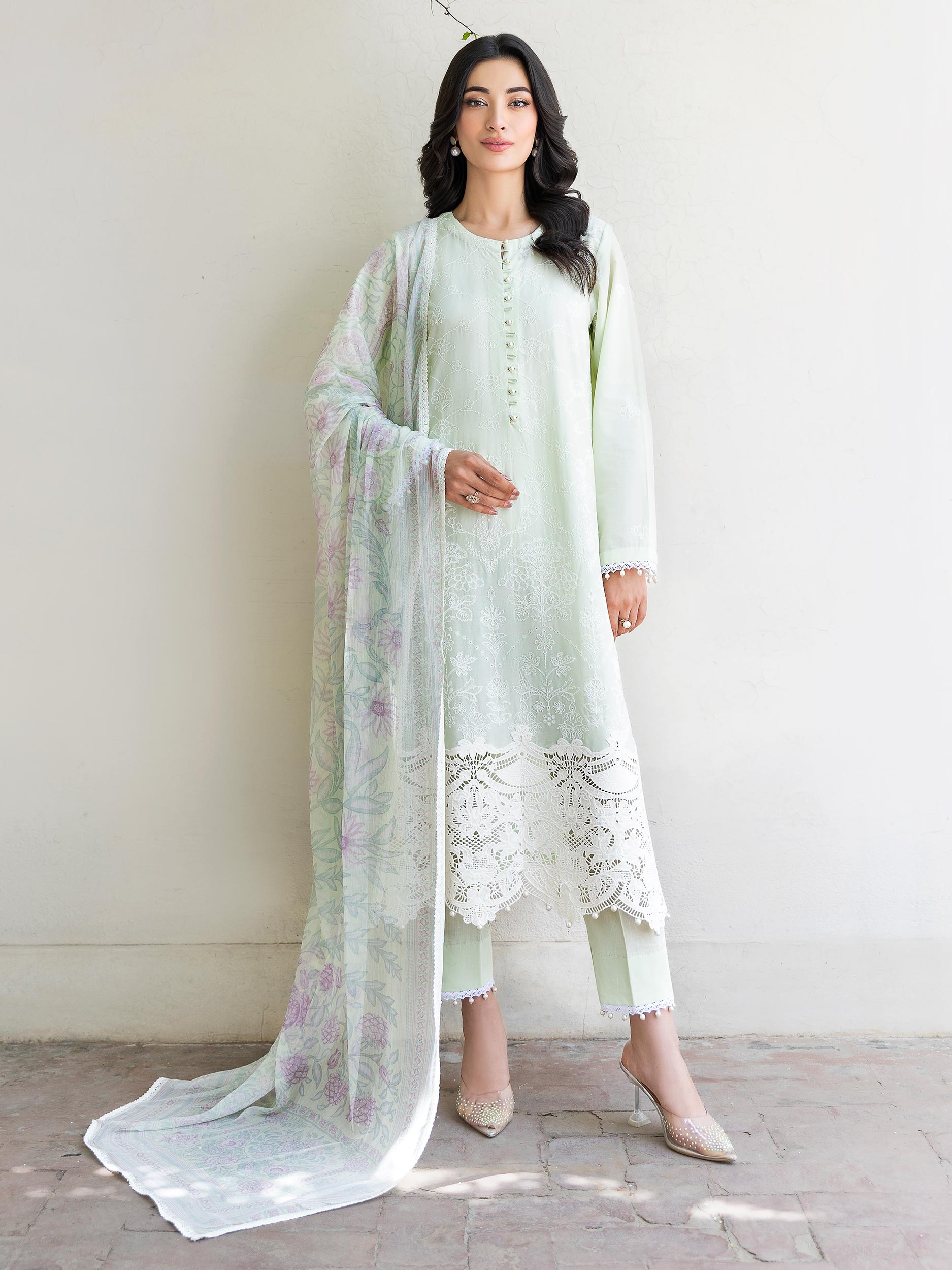 3 Piece Lawn Suit-Embroidered (Unstitched)