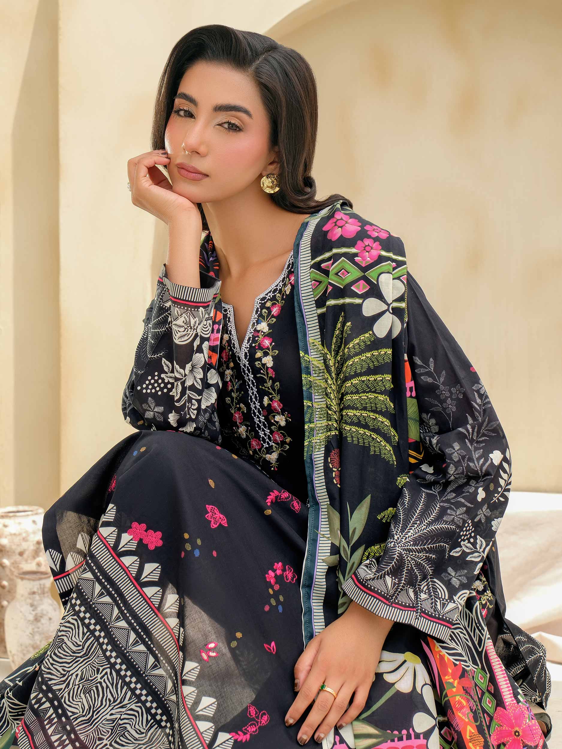 3 Piece Lawn Suit-Embroidered (Unstitched)