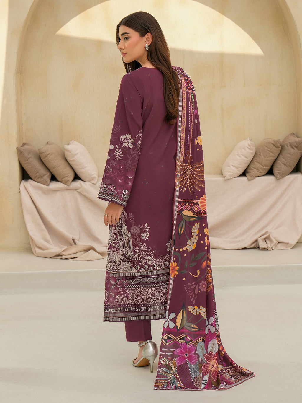 3 Piece Lawn Suit-Embroidered (Unstitched)