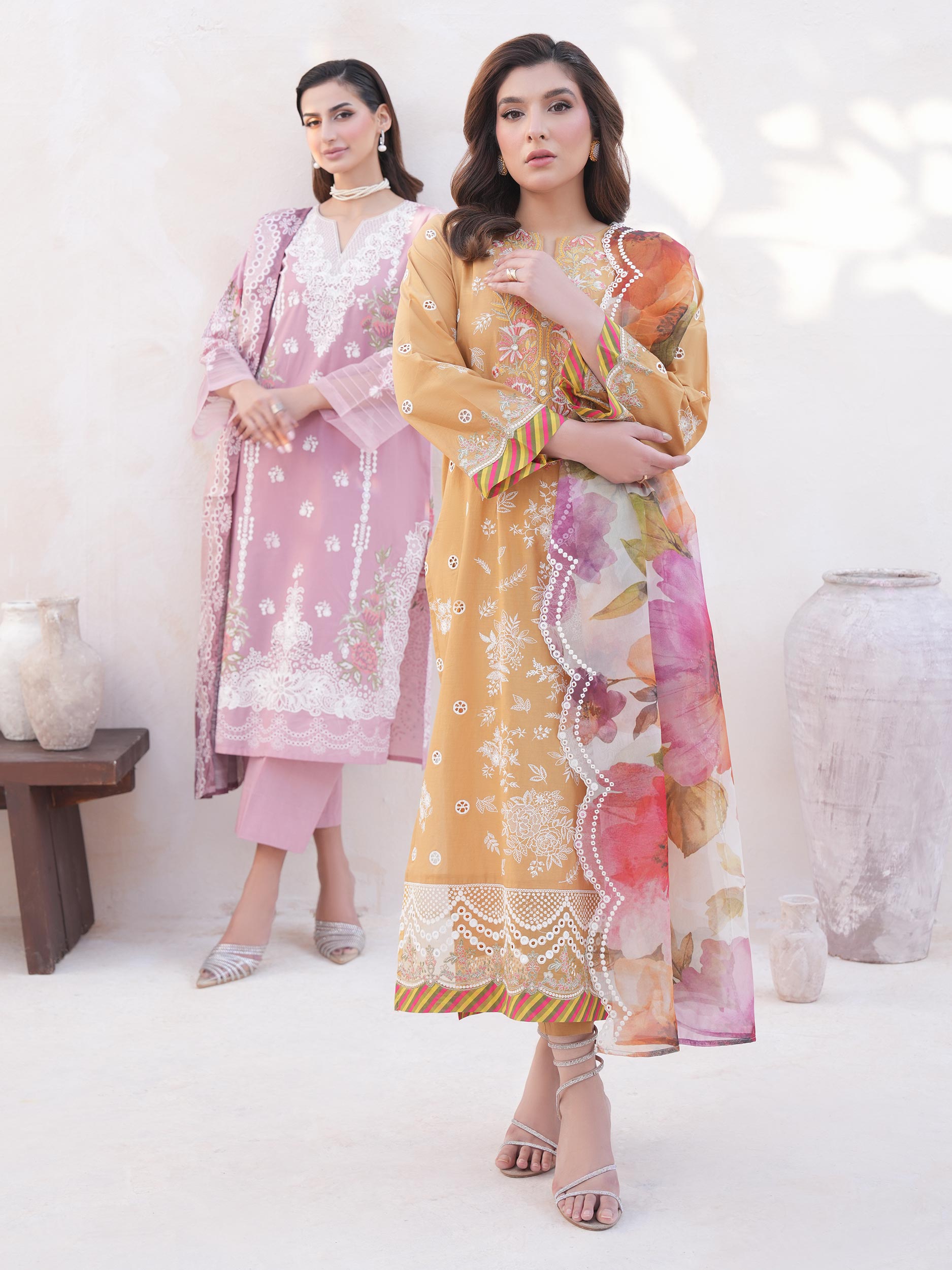 3 Piece Lawn Suit-Embroidered (Unstitched)