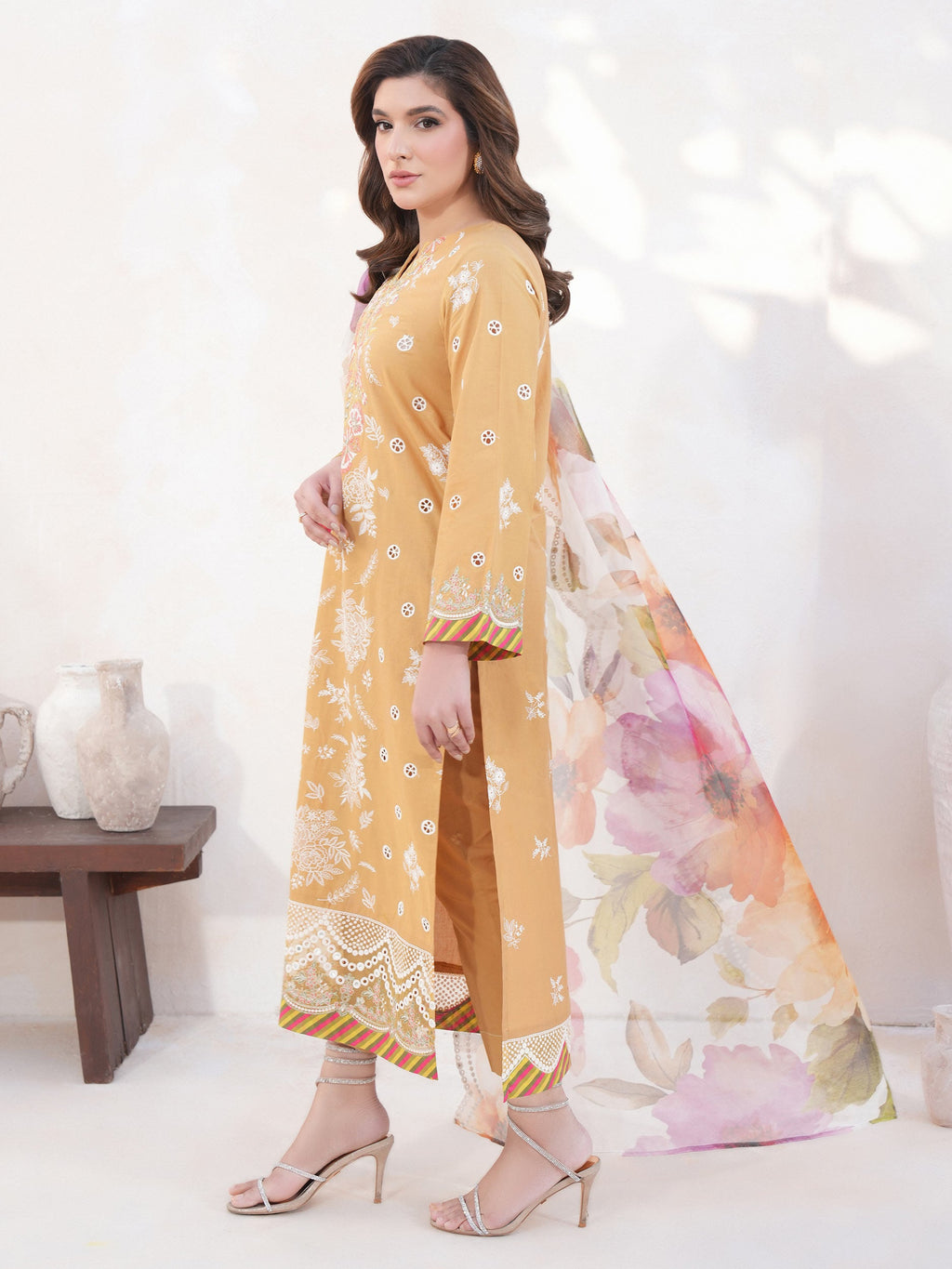 3 Piece Lawn Suit-Embroidered (Unstitched)