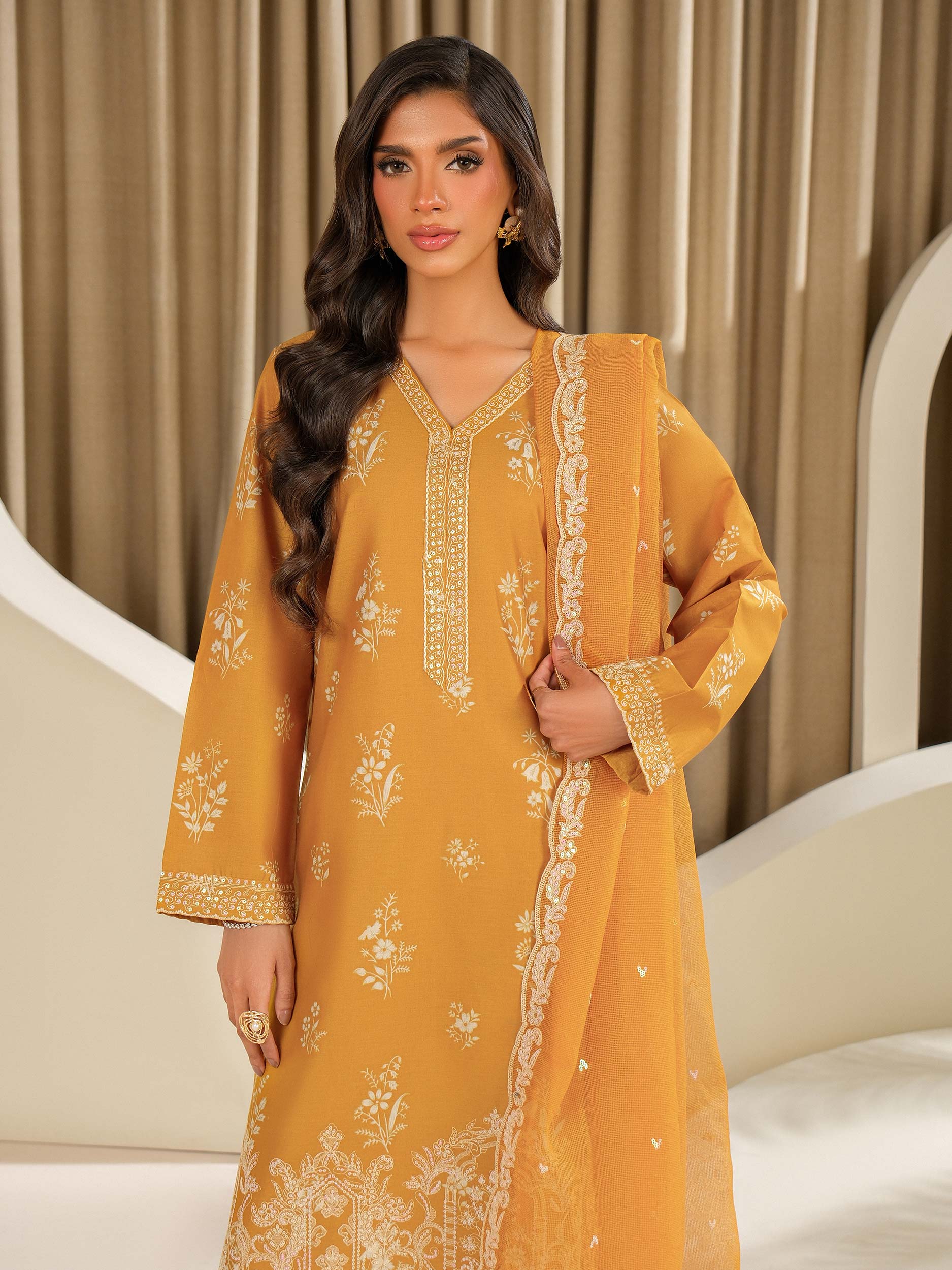 3 Piece Lawn Suit-Embroidered (Unstitched)