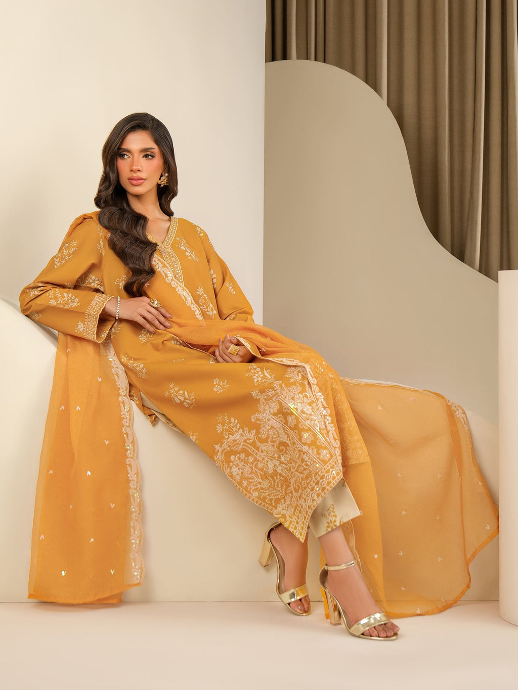 3 Piece Lawn Suit-Embroidered (Unstitched)