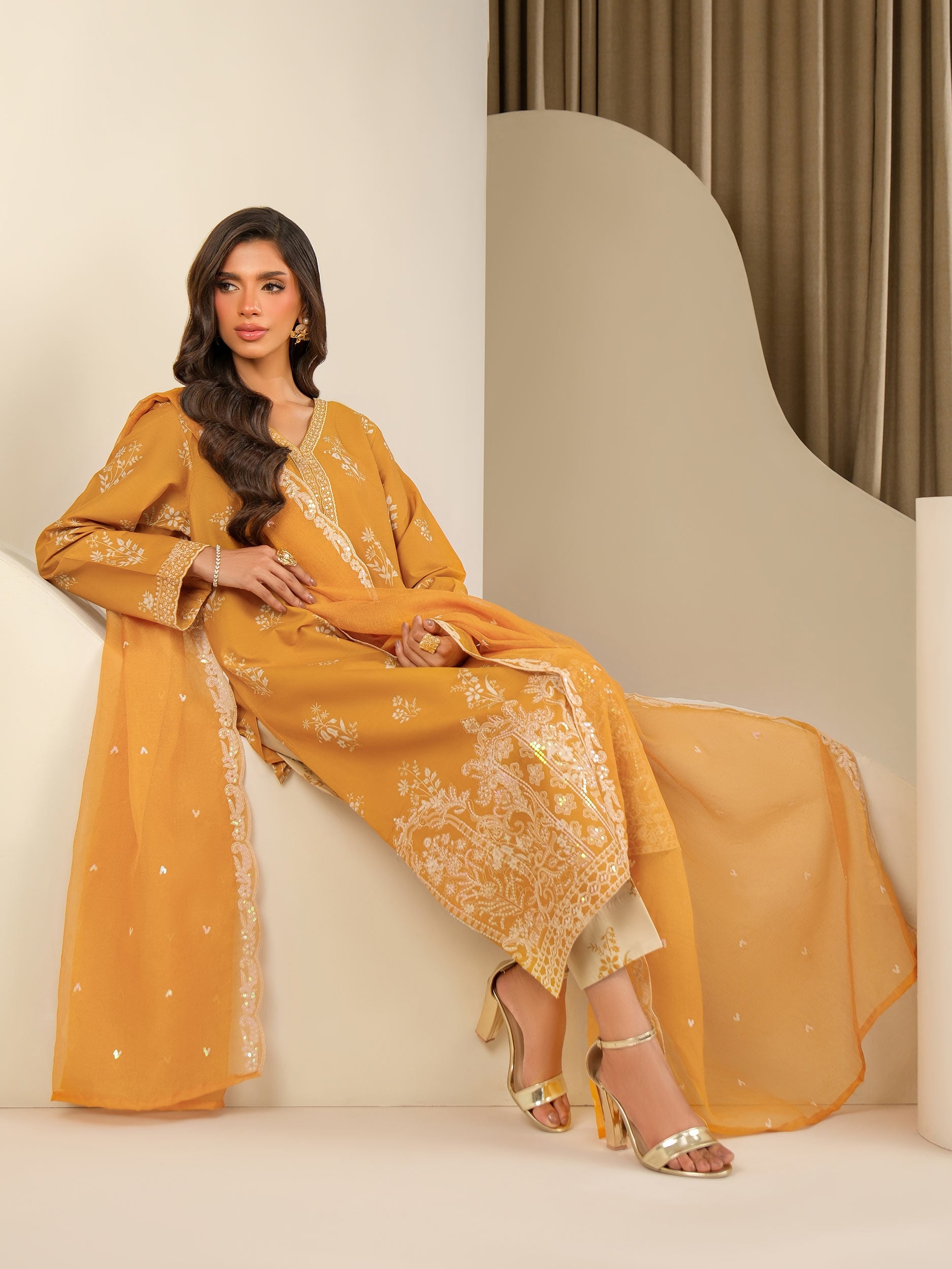 3 Piece Lawn Suit-Embroidered (Unstitched)