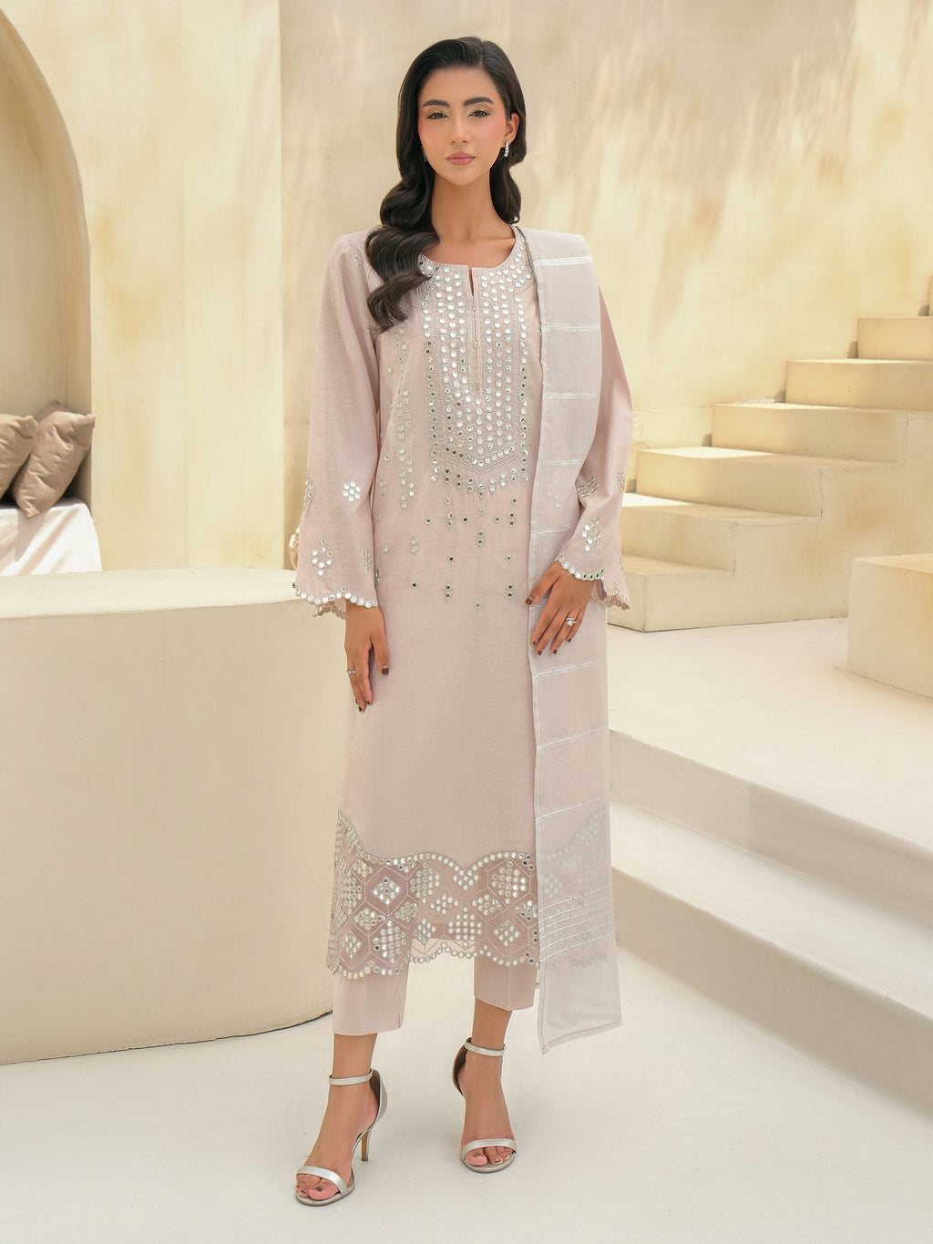 3 Piece Lawn Suit-Embroidered (Unstitched)