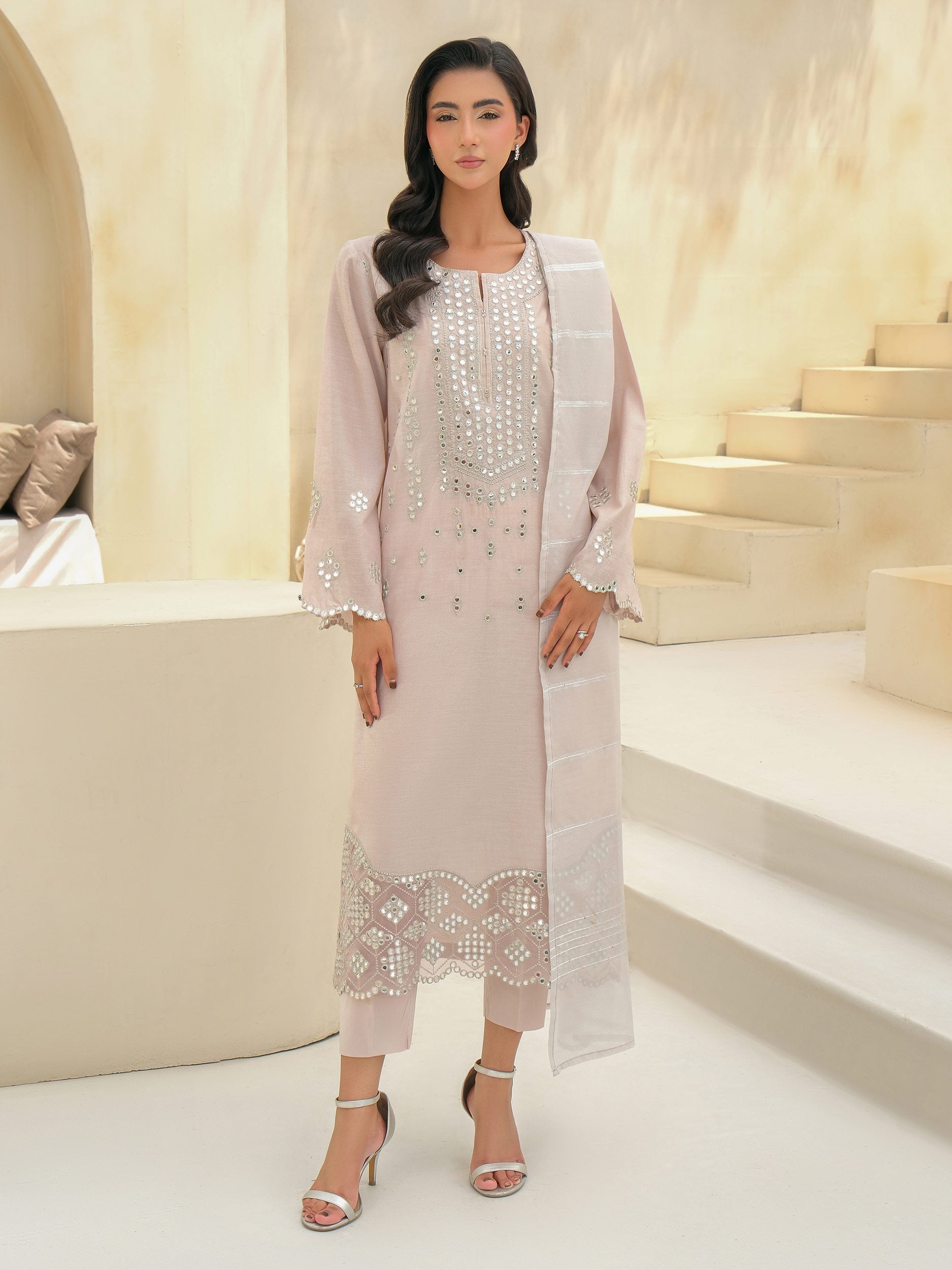 3 Piece Lawn Suit-Embroidered (Unstitched)