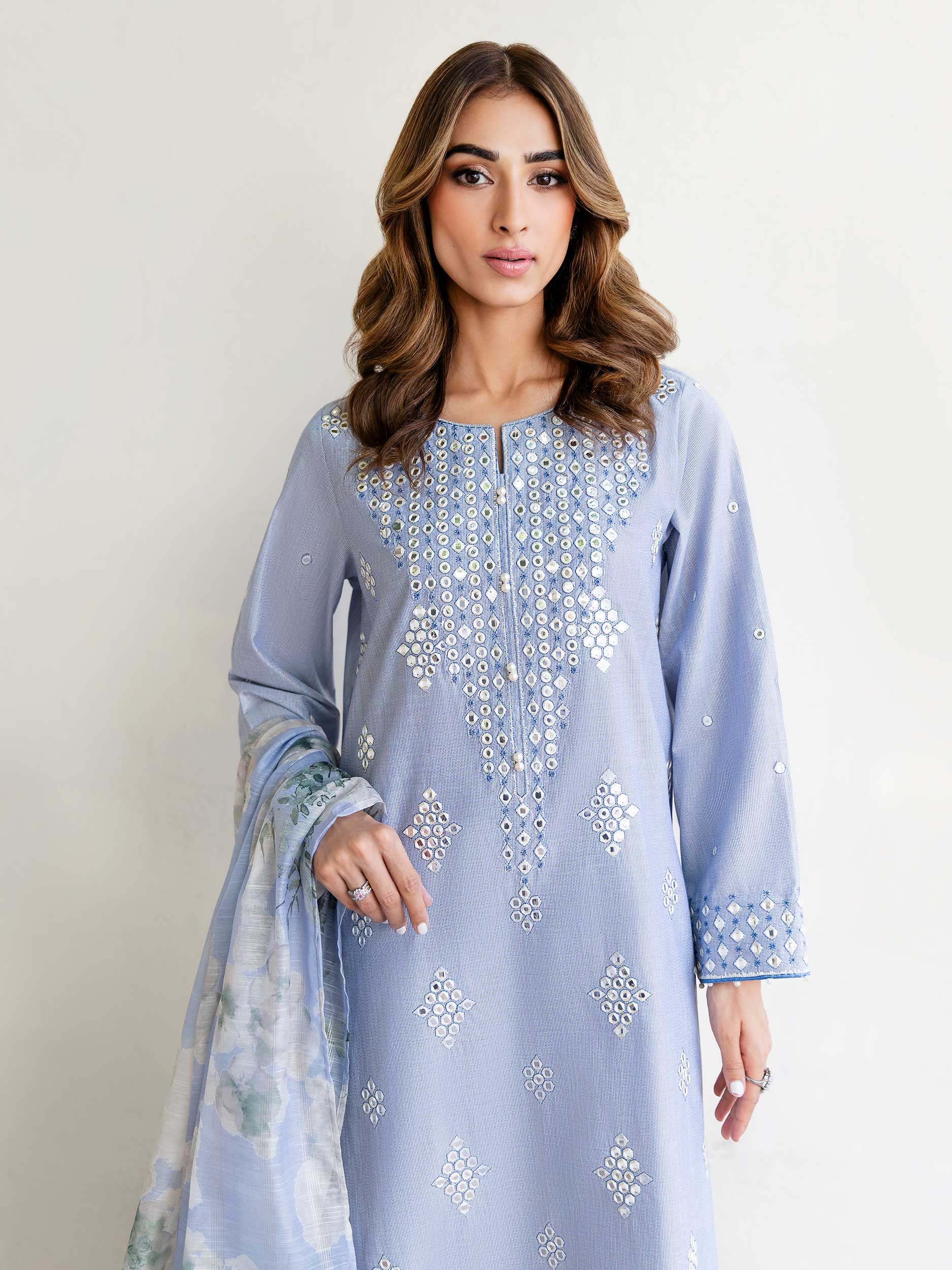 3 Piece Lawn Suit-Embroidered (Unstitched)