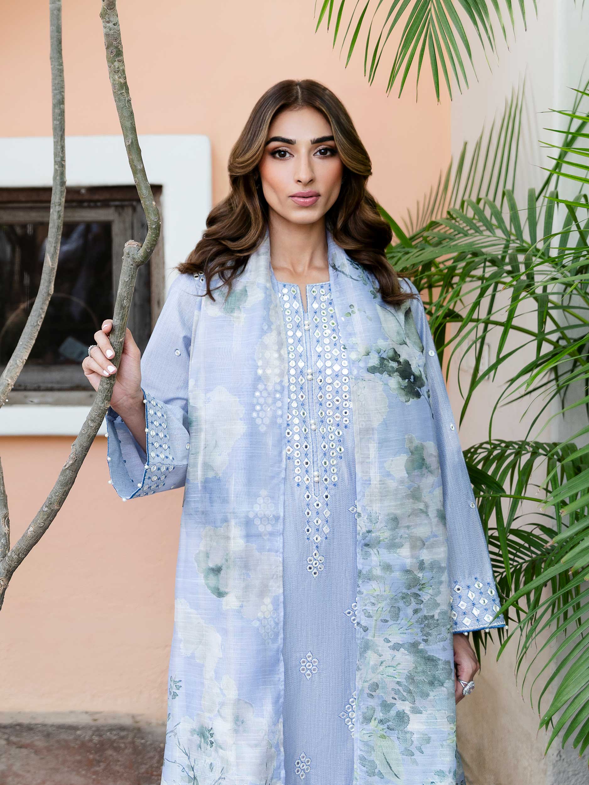 3 Piece Lawn Suit-Embroidered (Unstitched)