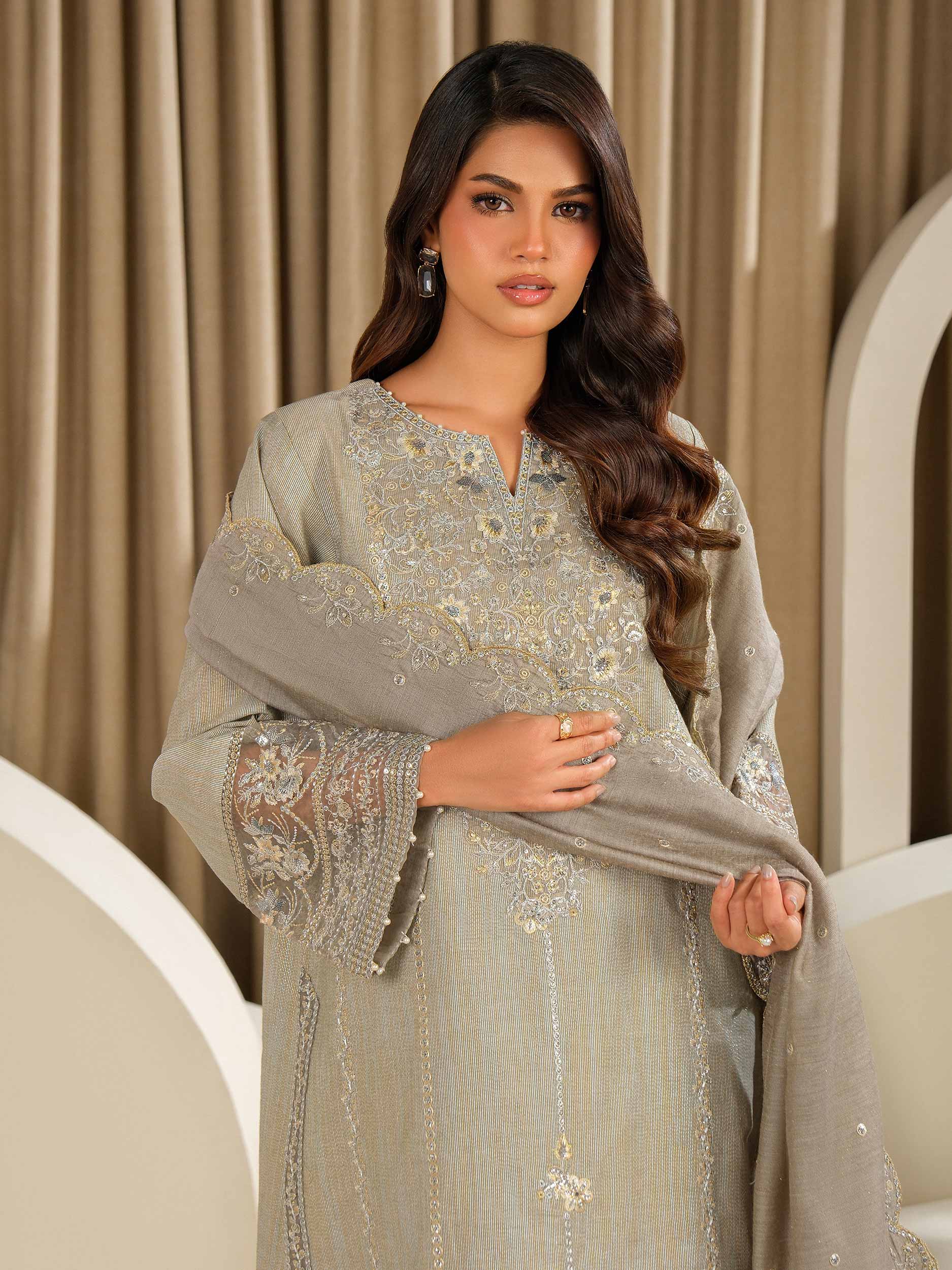 3 Piece Missouri Suit-Embroidered (Unstitched)