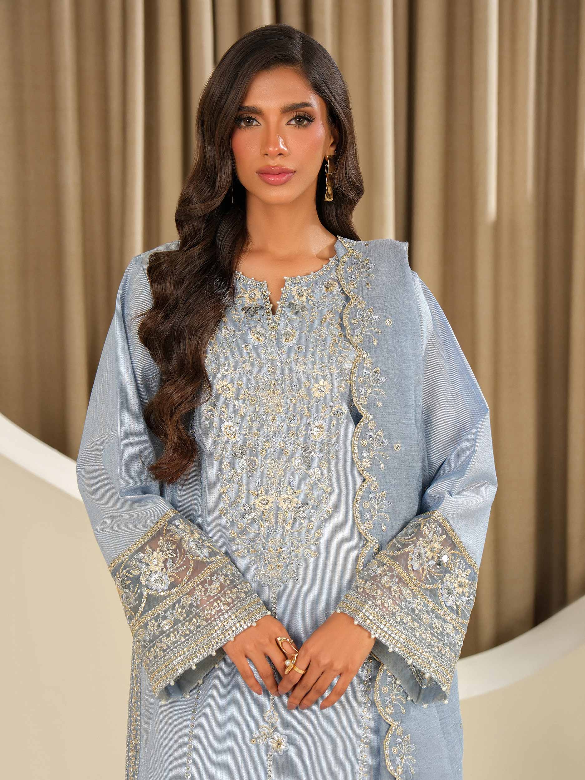 3 Piece Missouri Suit-Embroidered (Unstitched)