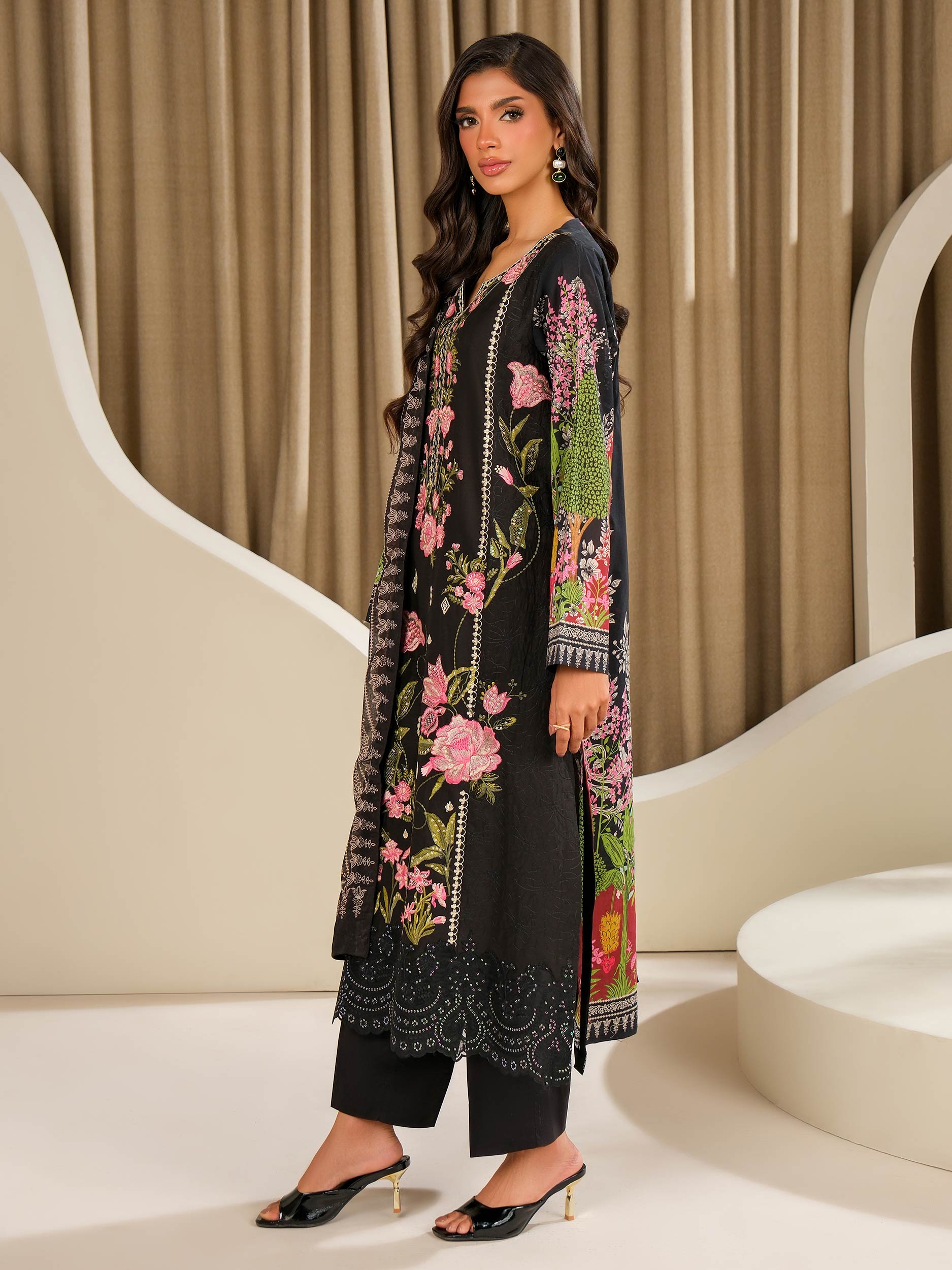 3 Piece Lawn Suit-Embroidered (Unstitched)
