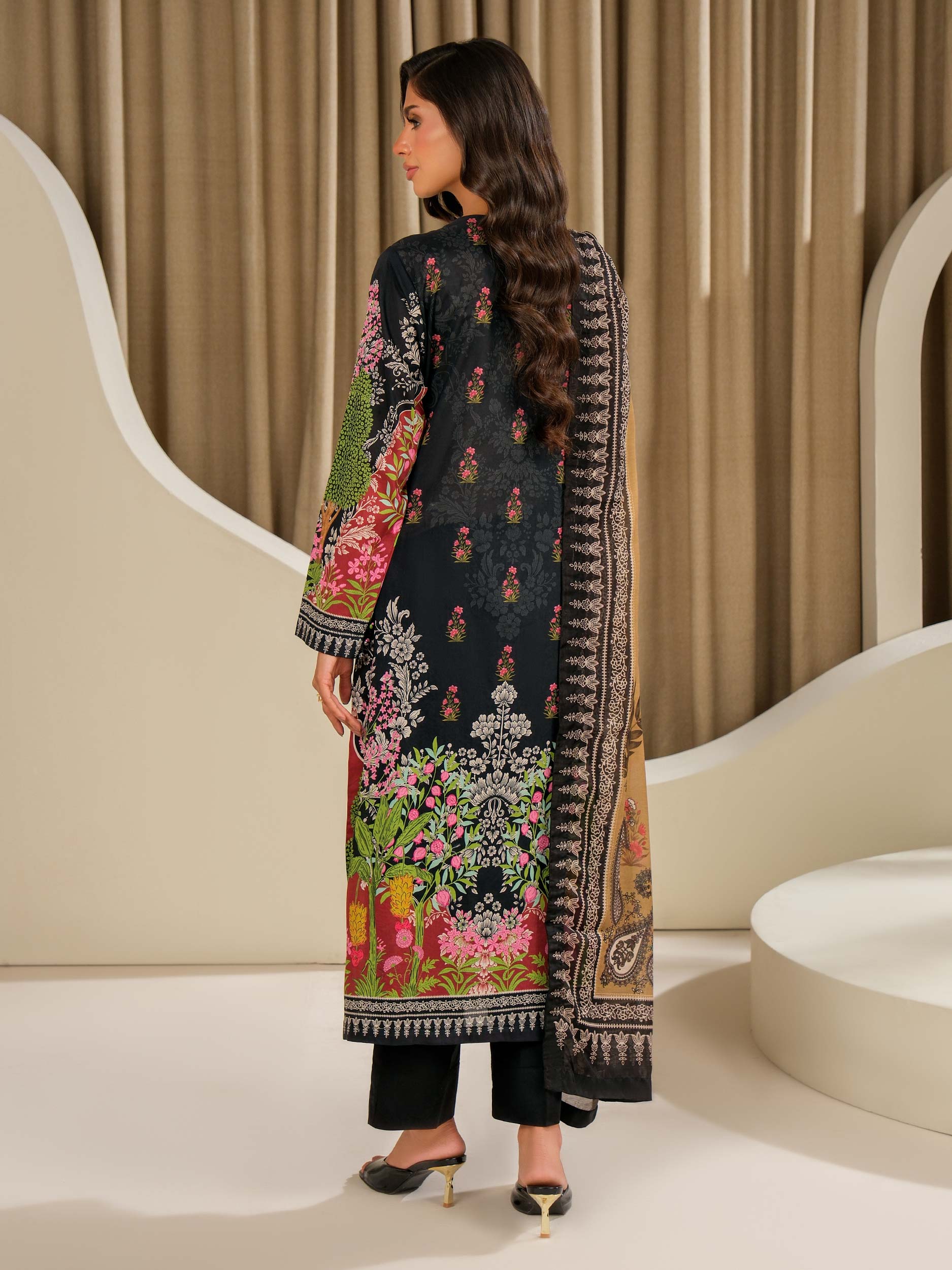 3 Piece Lawn Suit-Embroidered (Unstitched)