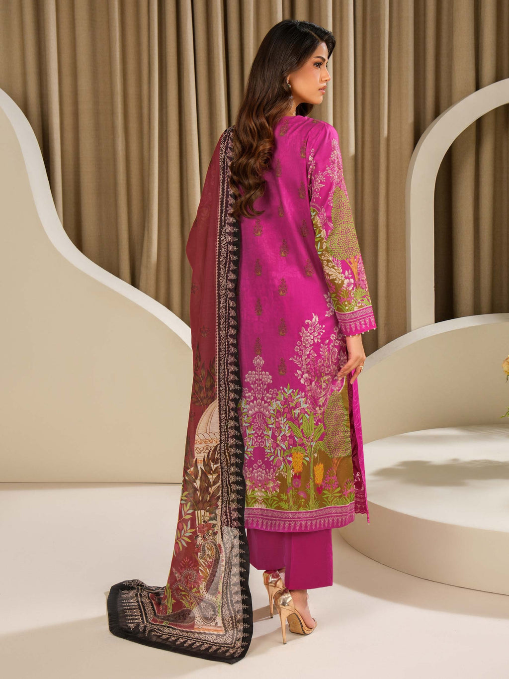 3 Piece Lawn Suit-Embroidered (Unstitched)
