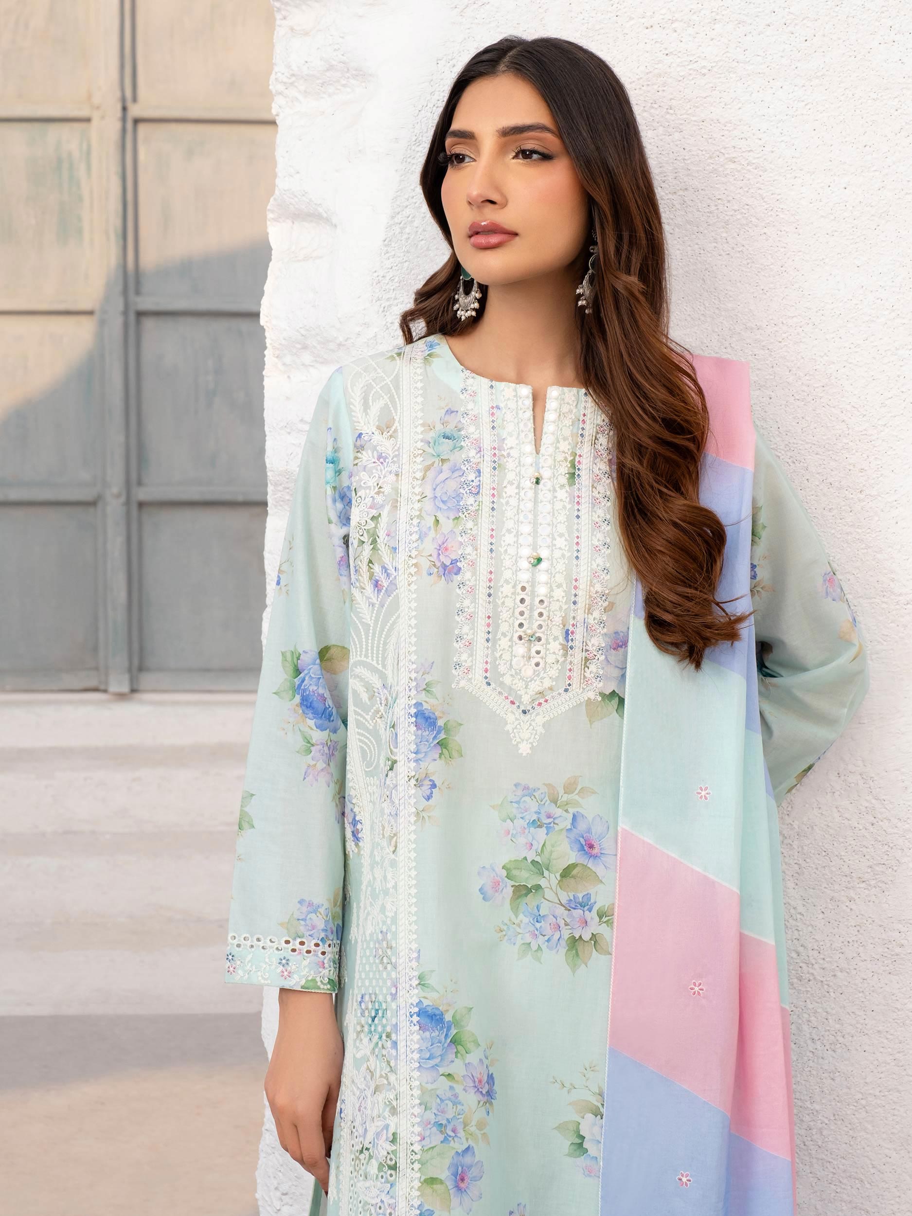 3 Piece Lawn Suit-Embroidered (Unstitched)