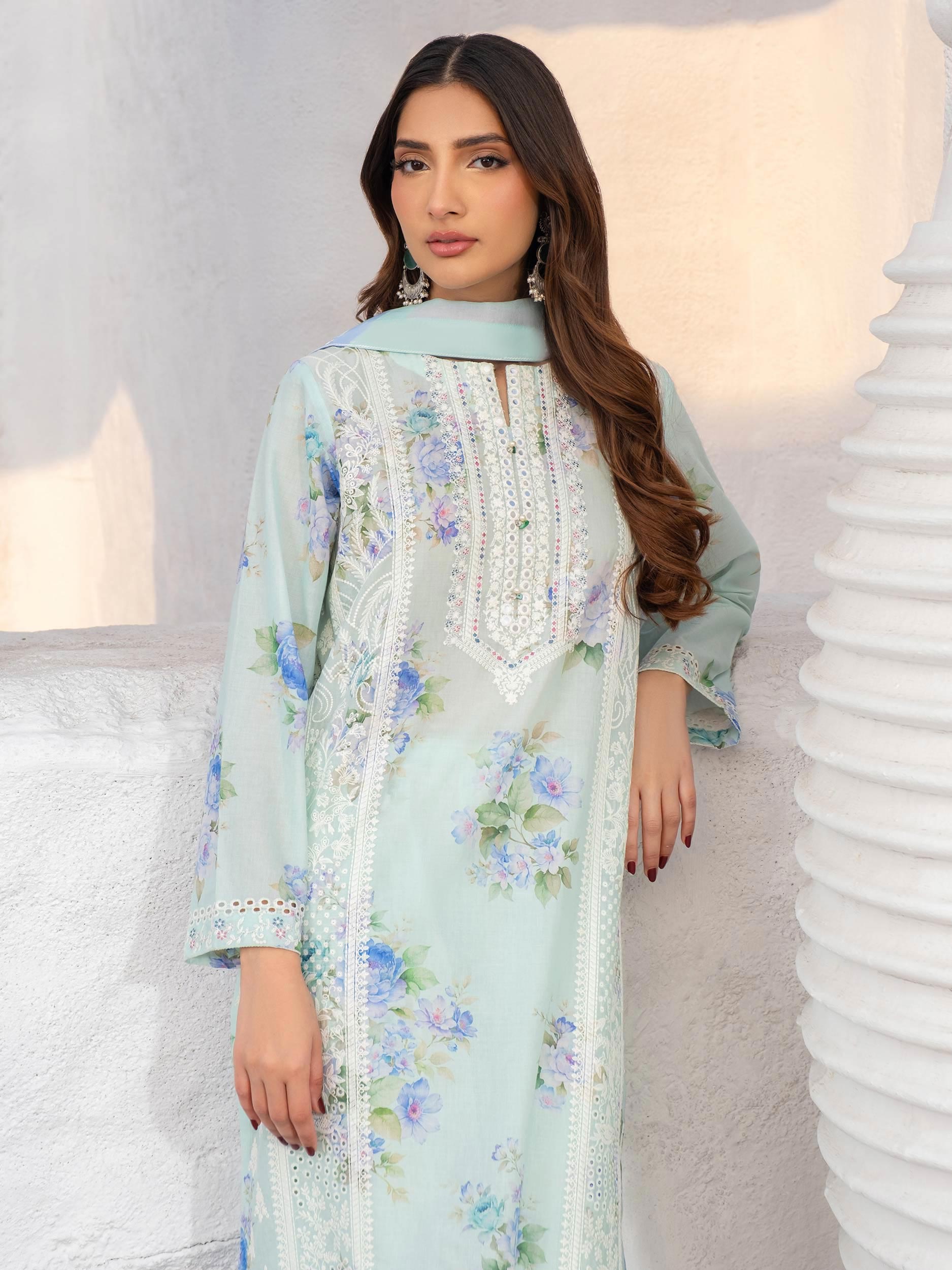 3 Piece Lawn Suit-Embroidered (Unstitched)