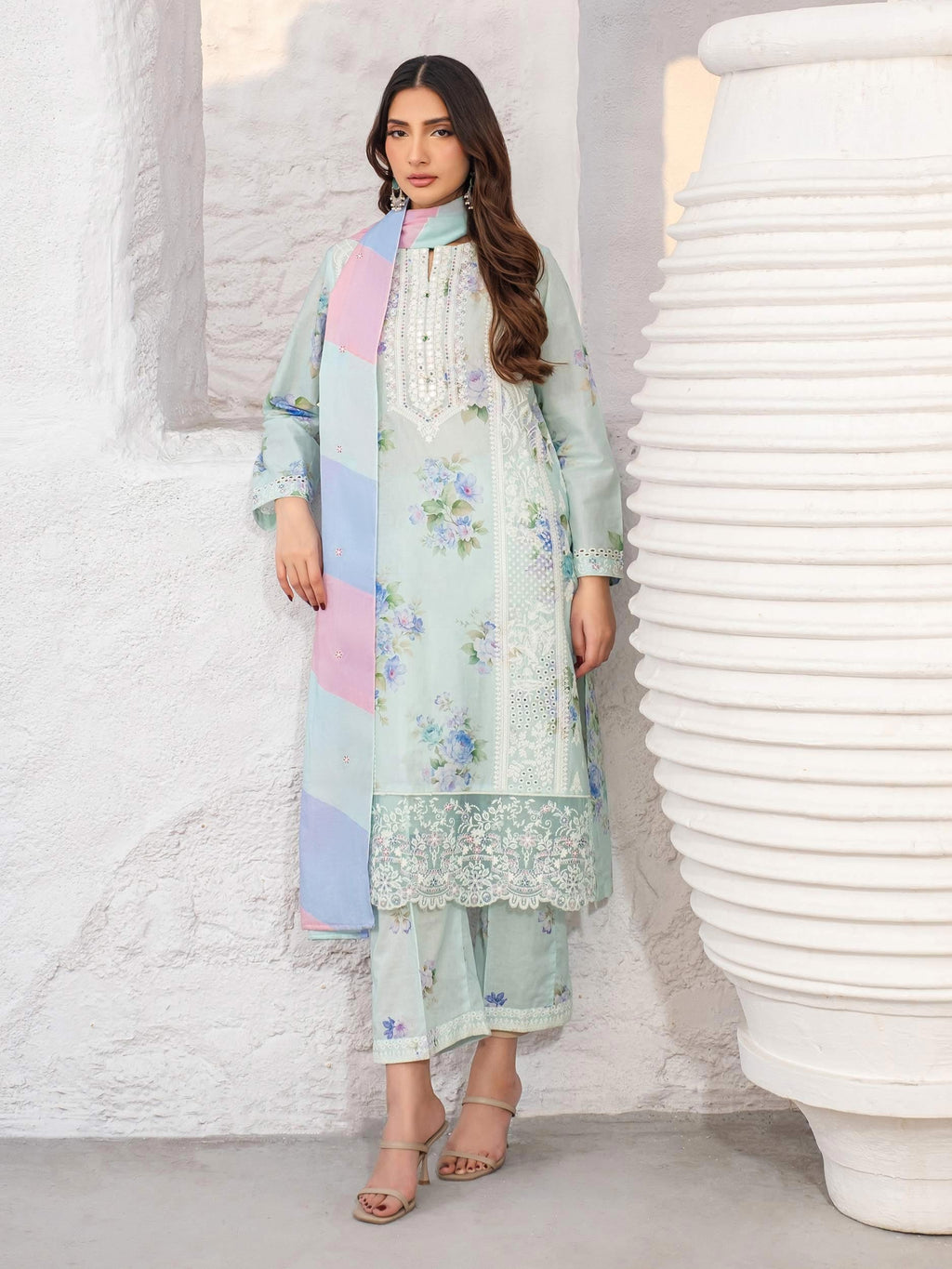 3 Piece Lawn Suit-Embroidered (Unstitched)