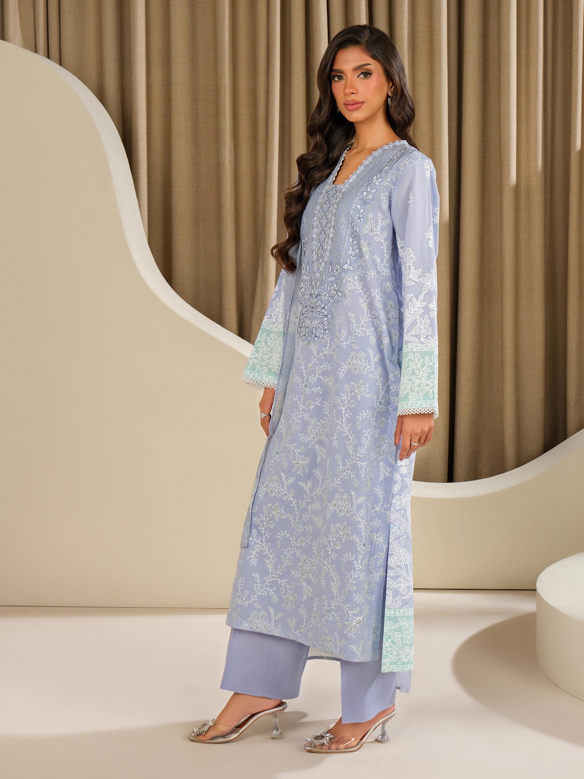 3 Piece Lawn Suit-Embroidered (Unstitched)