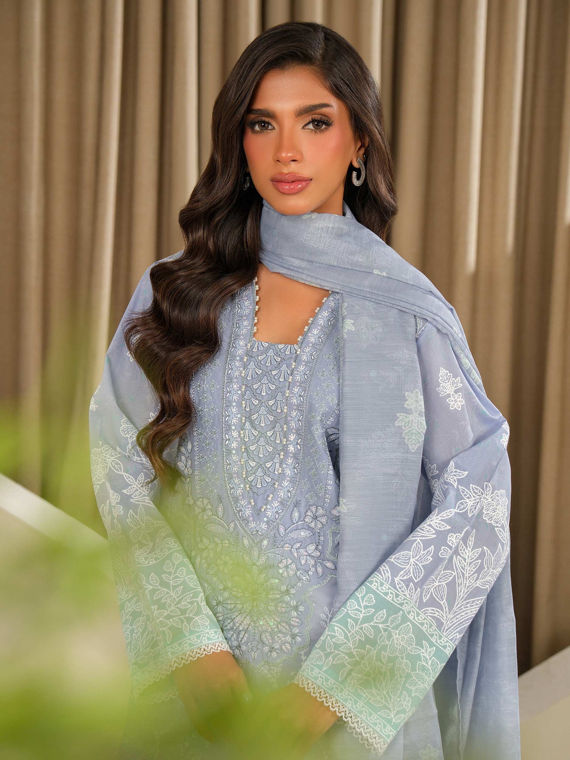 3 Piece Lawn Suit-Embroidered (Unstitched)