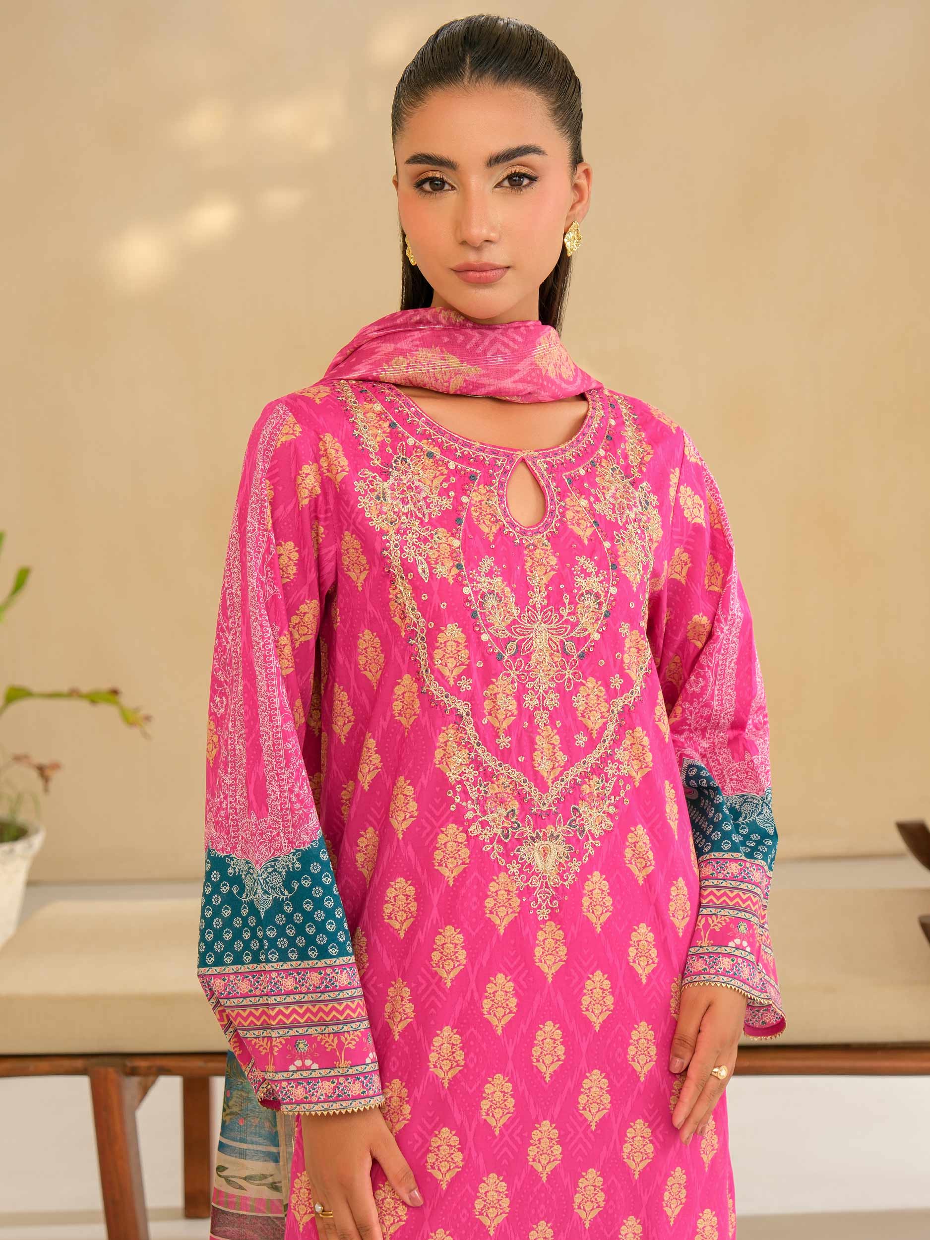 3 Piece Lawn Suit-Embroidered (Unstitched)