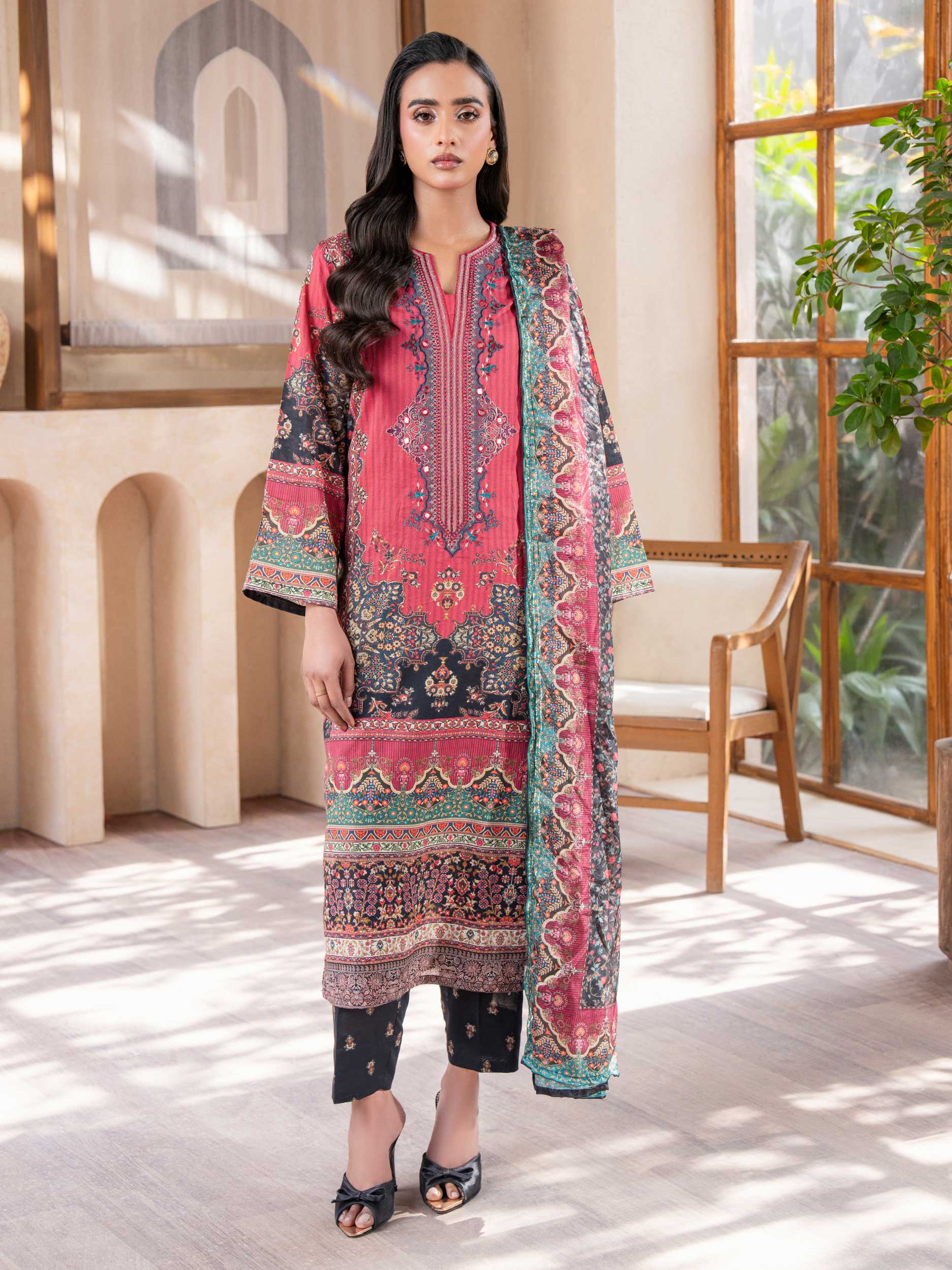 3 Piece Lawn Suit-Embroidered (Unstitched)