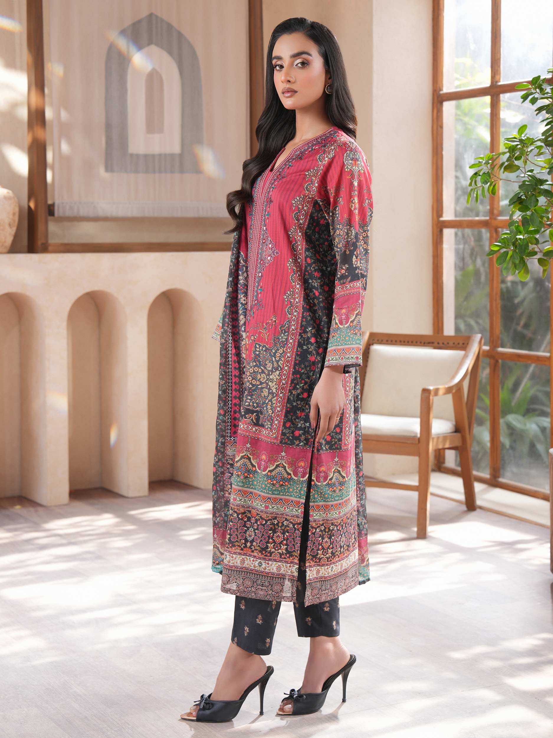 3 Piece Lawn Suit-Embroidered (Unstitched)