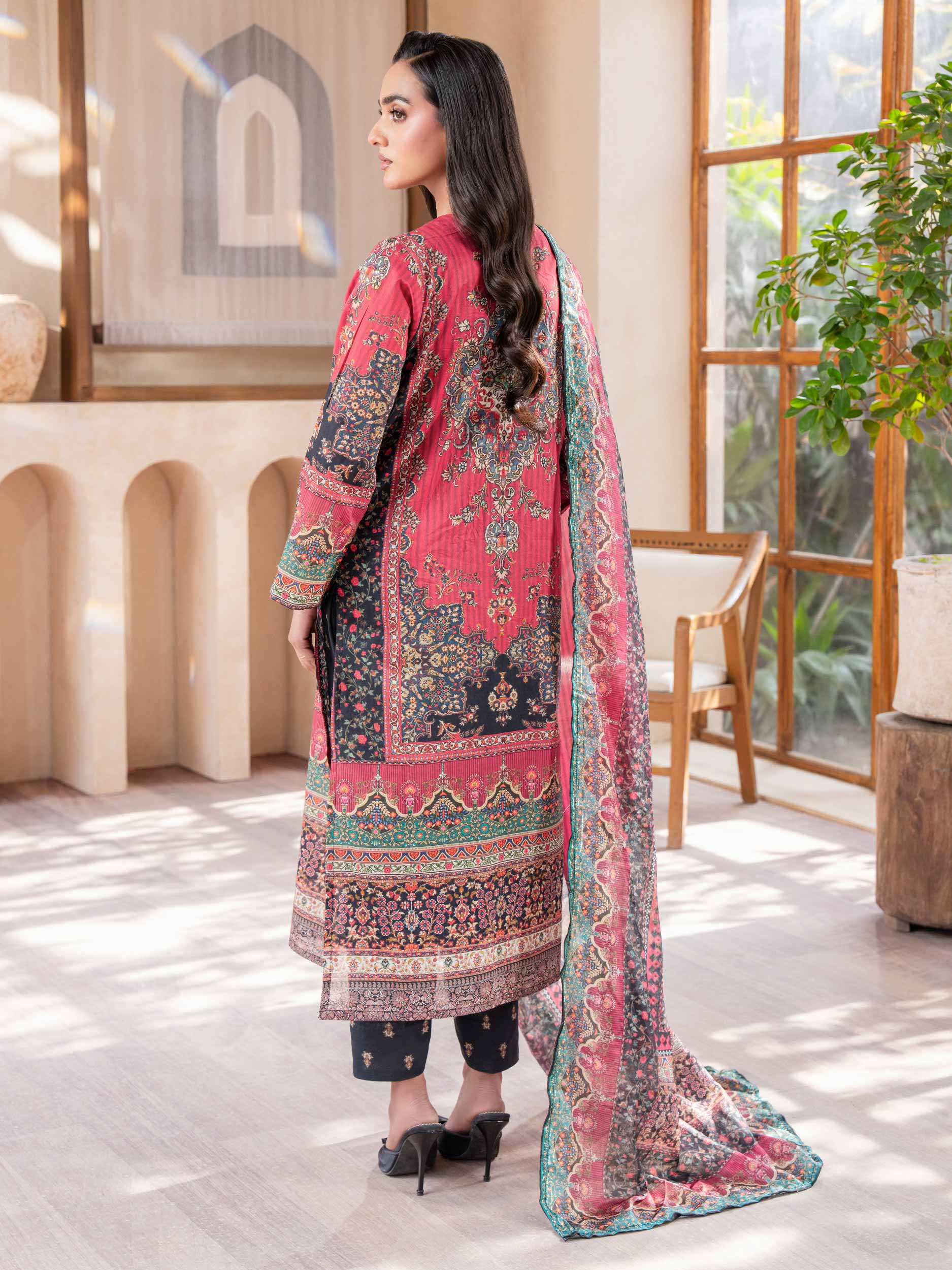 3 Piece Lawn Suit-Embroidered (Unstitched)