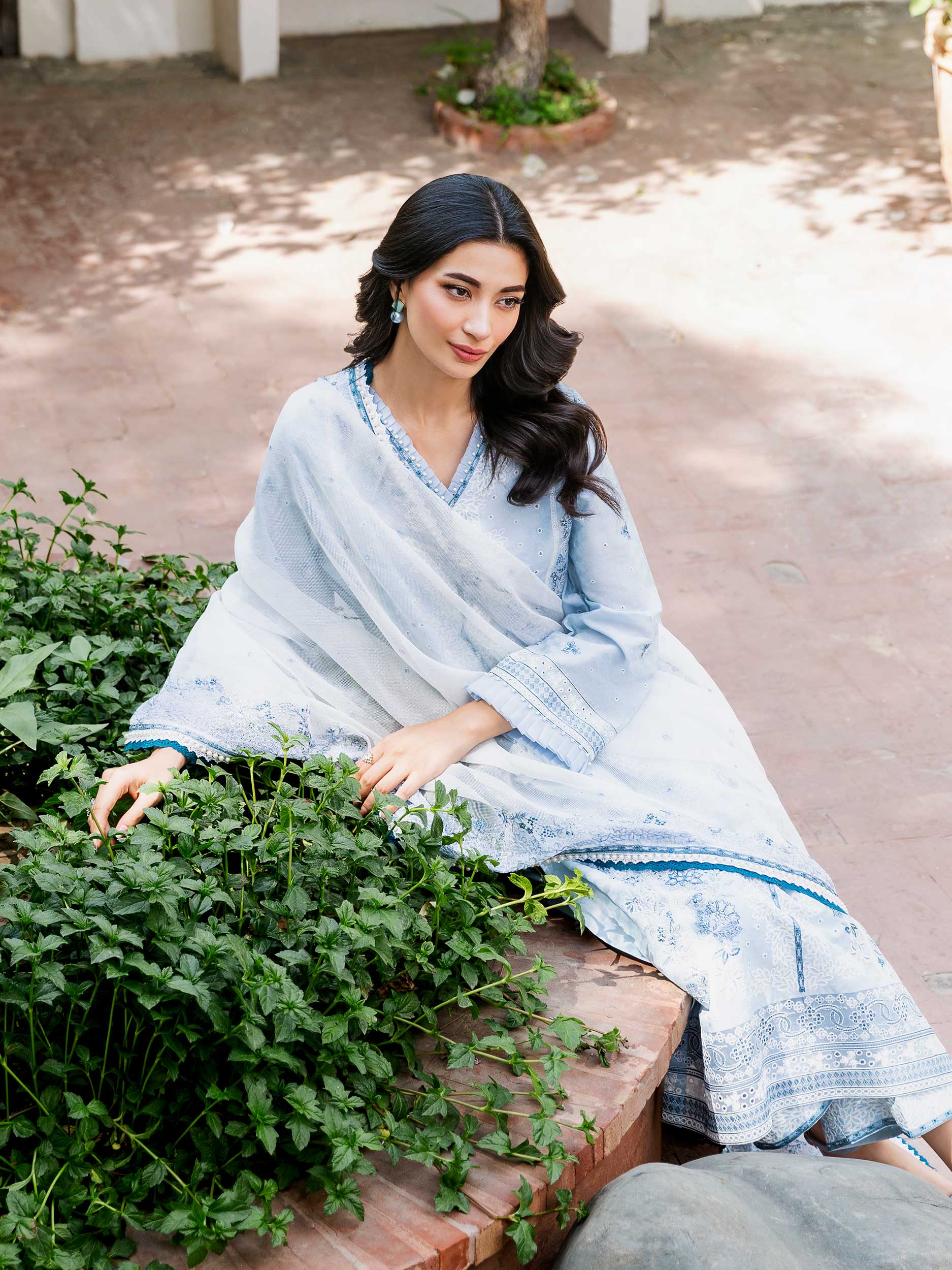 3 Piece Jacquard Suit-Embroidered (Unstitched)