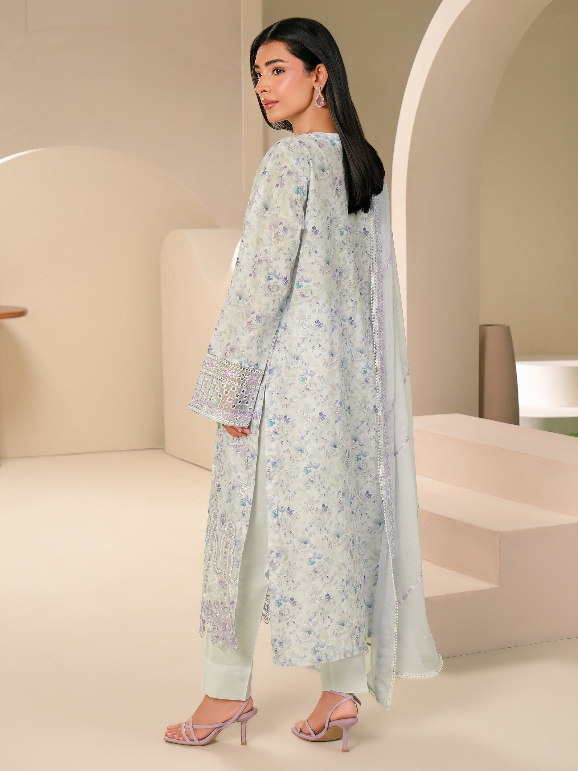 3 Piece Lawn Suit-Embroidered (Unstitched)