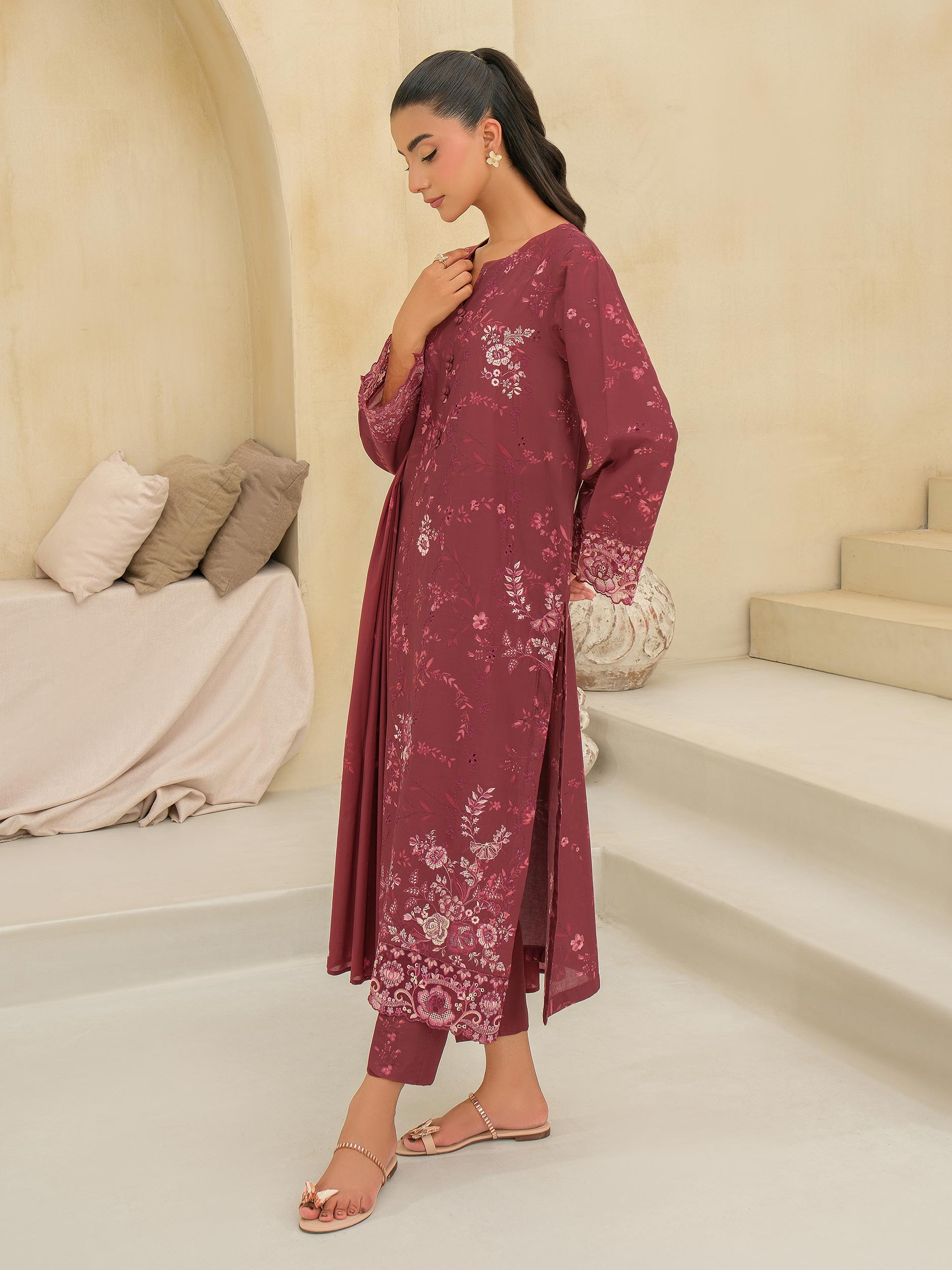 3 Piece Lawn Suit-Embroidered (Unstitched)