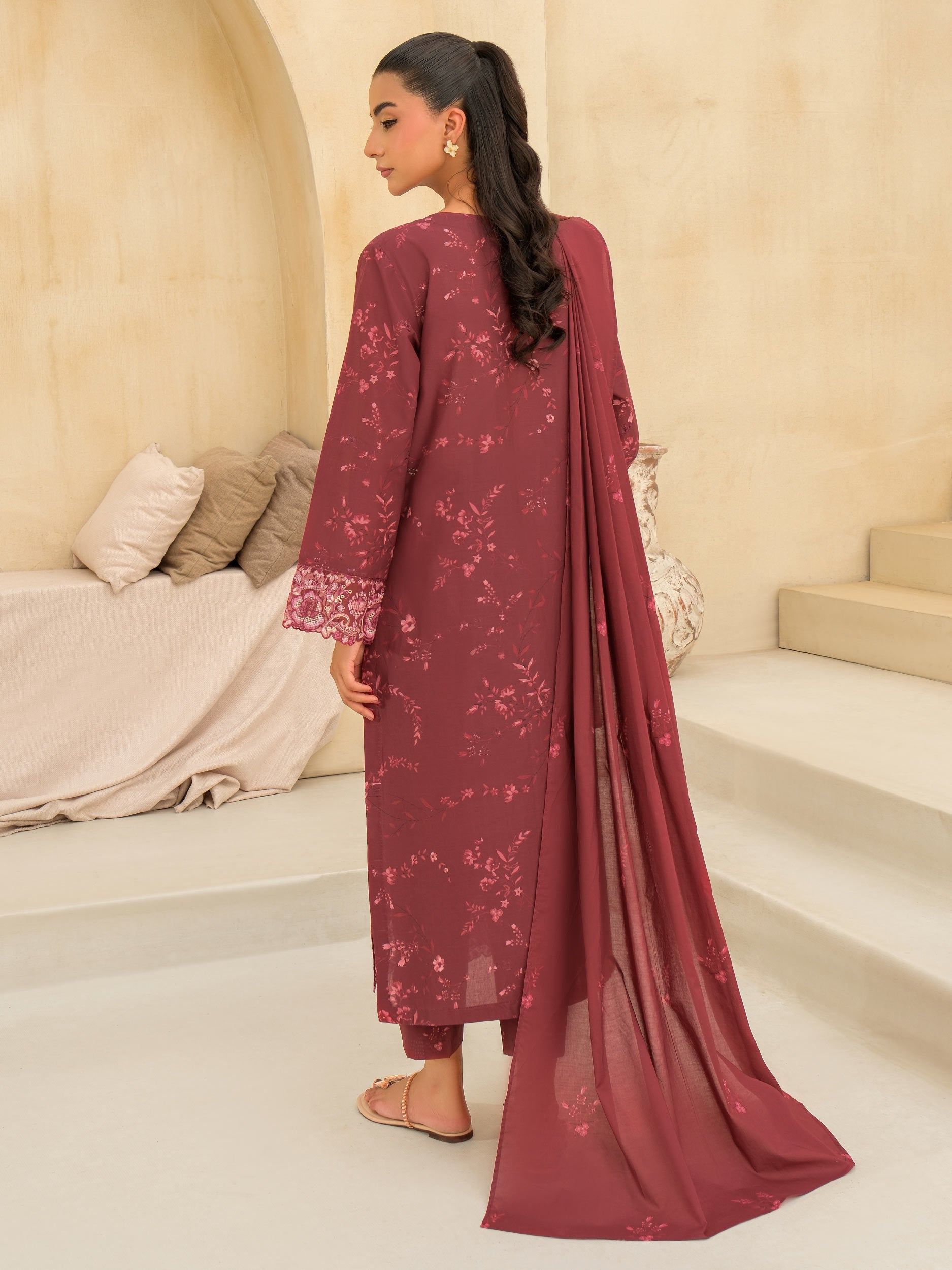 3 Piece Lawn Suit-Embroidered (Unstitched)