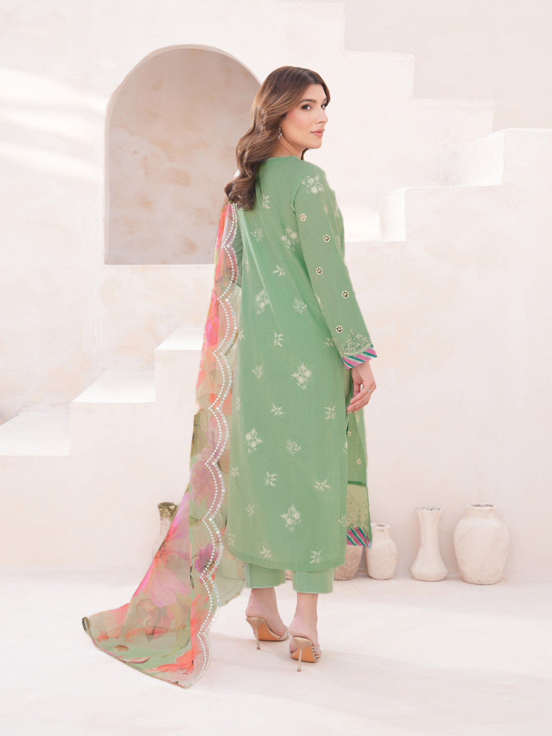 3 Piece Lawn Suit-Embroidered (Unstitched)
